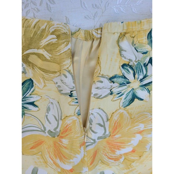 Y2K 90s Retro Coquette Coconut Girl Size Small 100% Silk Floral ‎ Skirt - Picture 10 of 12
